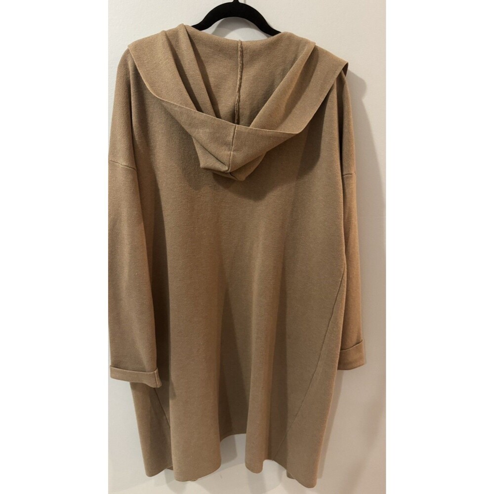 MEROKEETY WOMEN  LONG SLEEVE OPEN FRONT HOODED CARDIGAN LARGE - Picture 7 of 11